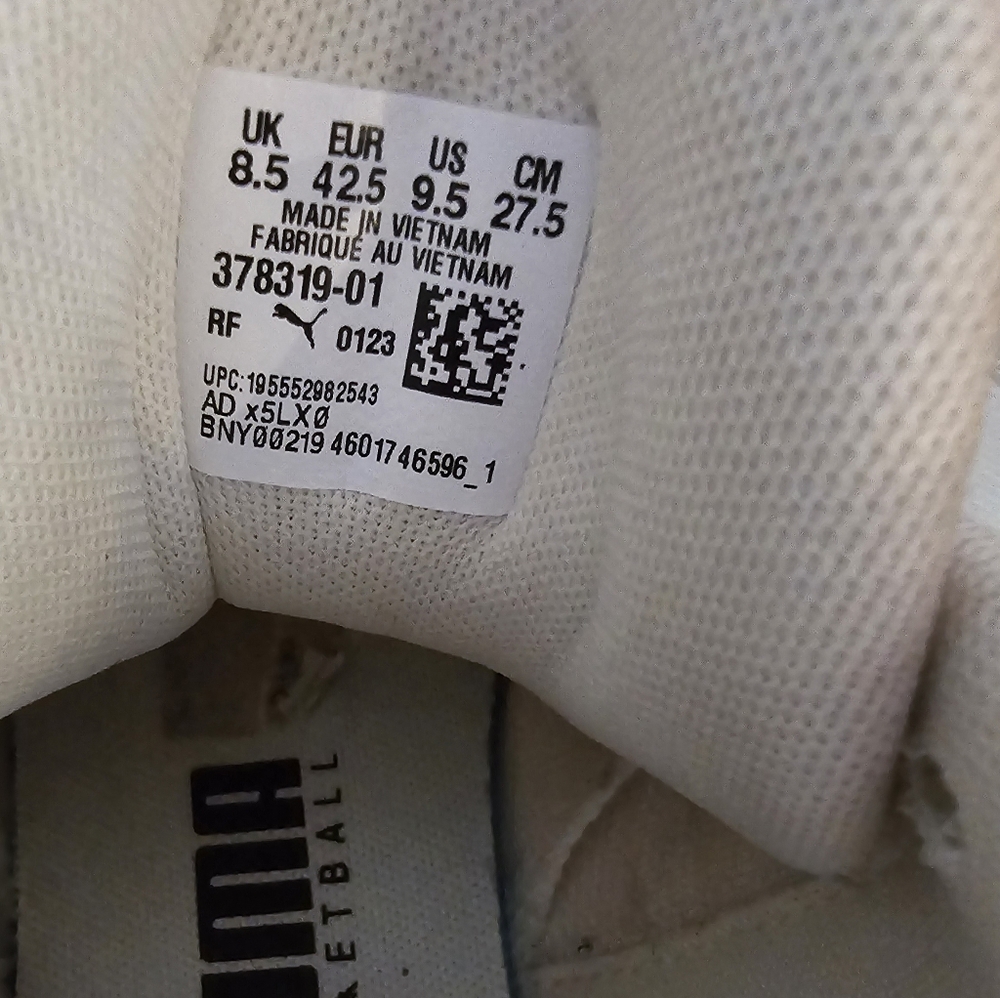 PUMA LAMELO BALL MB02 WHISPERS FROSTED IVORY BLACK SNEAKERS SHOES 9.5 - Picture 9 of 11